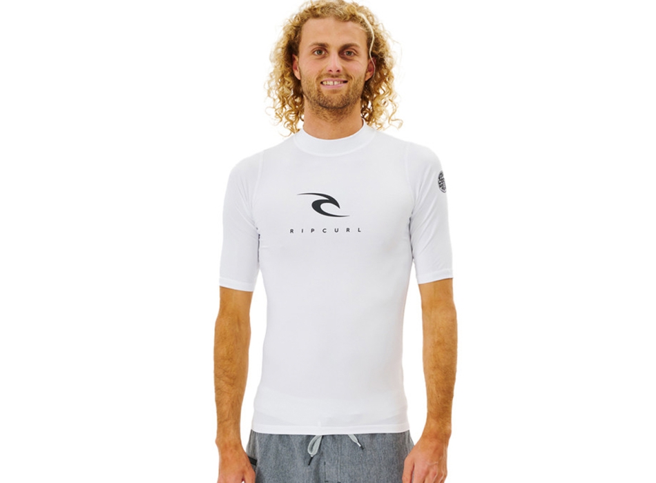 RIP CURL CORPS SHORT SLEEVE UV TEE WHITE