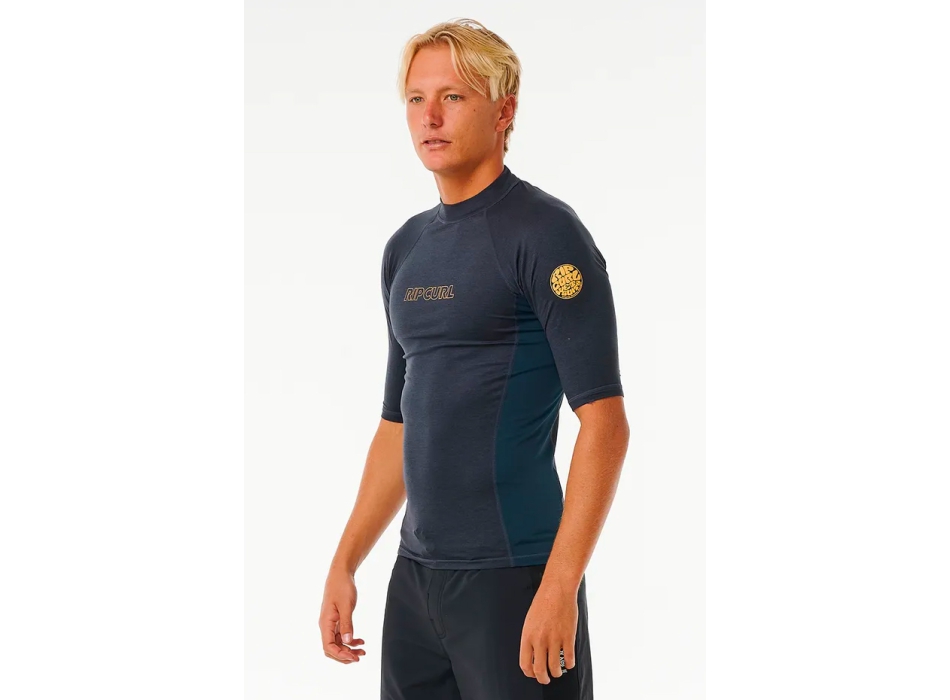 RIP CURL LYCRA DAWN RASH VEST UPF50+ NAVY MARLE 