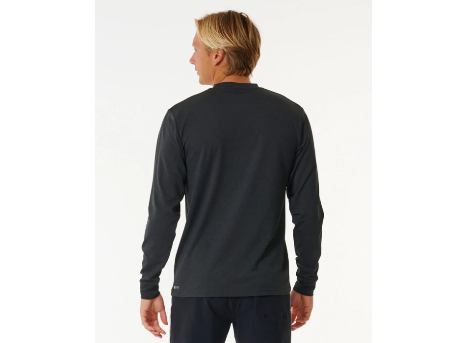 RIP CURL ICON PERF SHORT SLEEVE UV TEE BLACK