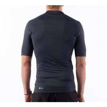 RIP CURL LYCRA SHORT SLEEVES AMAZON TIGHT FIT GREY HEATHER
