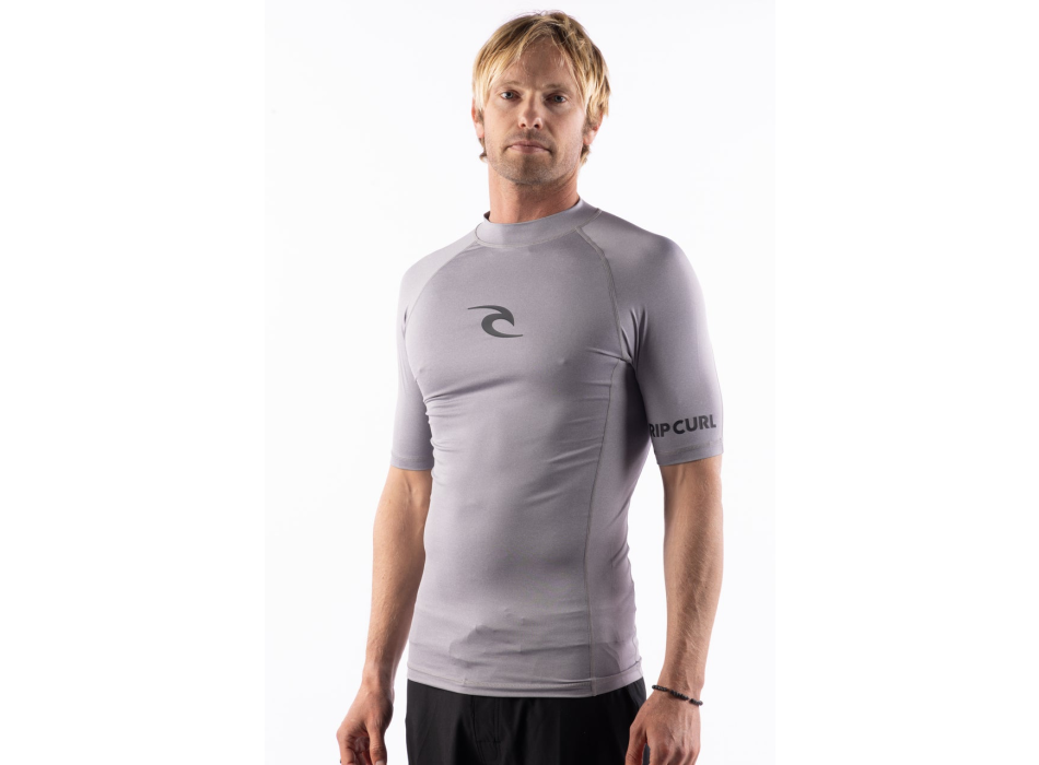 RIP CURL LYCRA SHORT SLEEVES AMAZON TIGHT FIT WHITE
