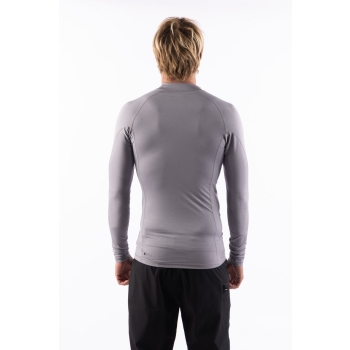 RIP CURL LYCRA LONG SLEEVES AMAZON TIGHT FIT GREY HEATHER 
