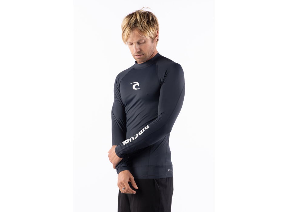 RIP CURL LYCRA LONG SLEEVES AMAZON TIGHT FIT GREY HEATHER 