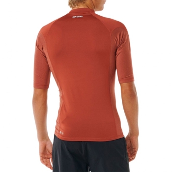 RIP CURL WAVES UV LONG SLEEVE RASH VEST RED