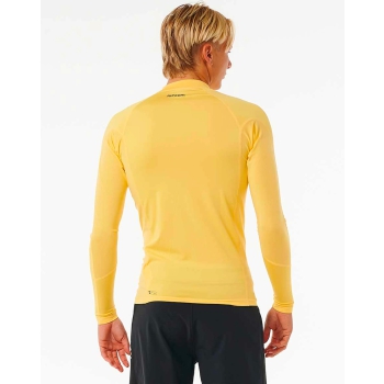 RIP CURL WAVES UV LONG SLEEVE RASH VEST YELLOW