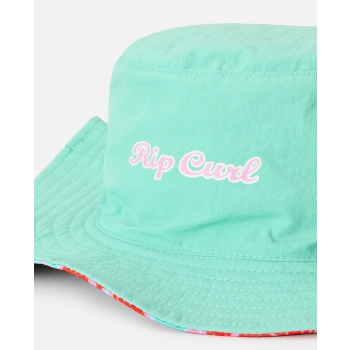 RIP CURL MIXED REVO UPF50 BUCKET HAT GIRL TEAL