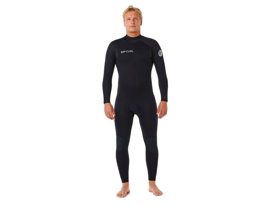 RIP CURL WETSUIT 4/3 TRAD BACK ZIP BLACK