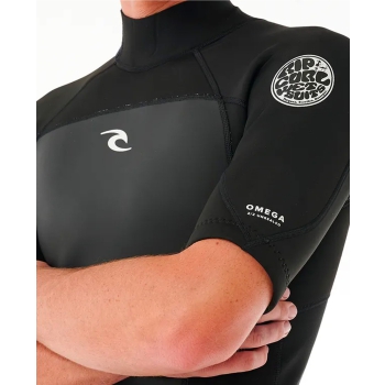RIP CURL OMEGA 2MM SPRINGSUIT BACKZIP BLACK
