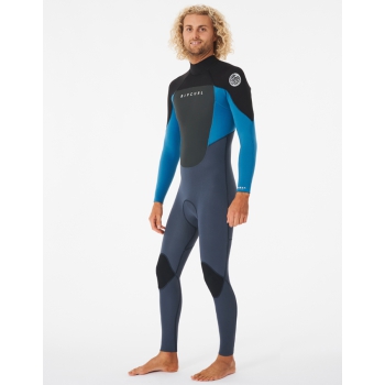 RIP CURL OMEGA 4/3 BACK ZIP WETSUIT BLUE