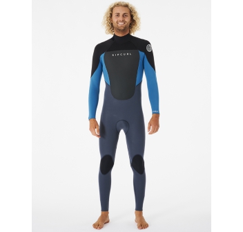 RIP CURL OMEGA 4/3 BACK ZIP WETSUIT BLUE