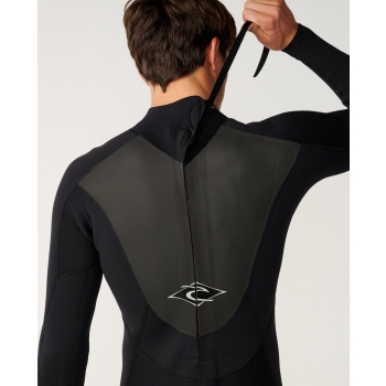RIP CURL OMEGA 4/3 WETSUIT CHEST ZIP BLACK