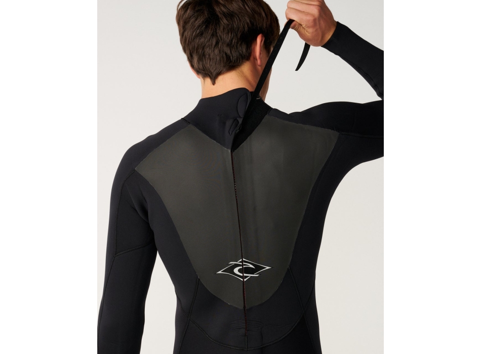 RIP CURL OMEGA 4/3 WETSUIT CHEST ZIP BLACK