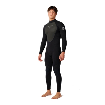 RIP CURL OMEGA 4/3 WETSUIT CHEST ZIP BLACK