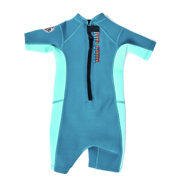 RIP CURL GROMS OMEGA BACK ZIP SPRINGSUIT AQUA