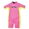 RIP CURL GROMS OMEGA BACK ZIP SPRINGSUIT PINK