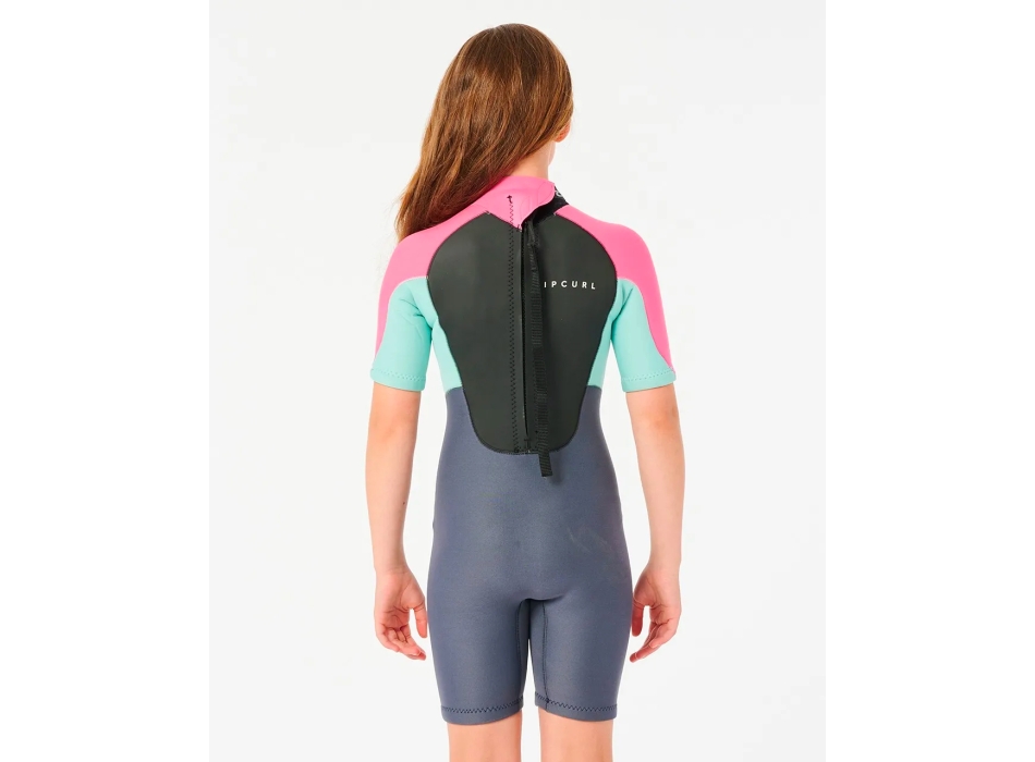 RIP CURL OMEGA BACK ZIP SPRINGSUIT PINK 1.5MM