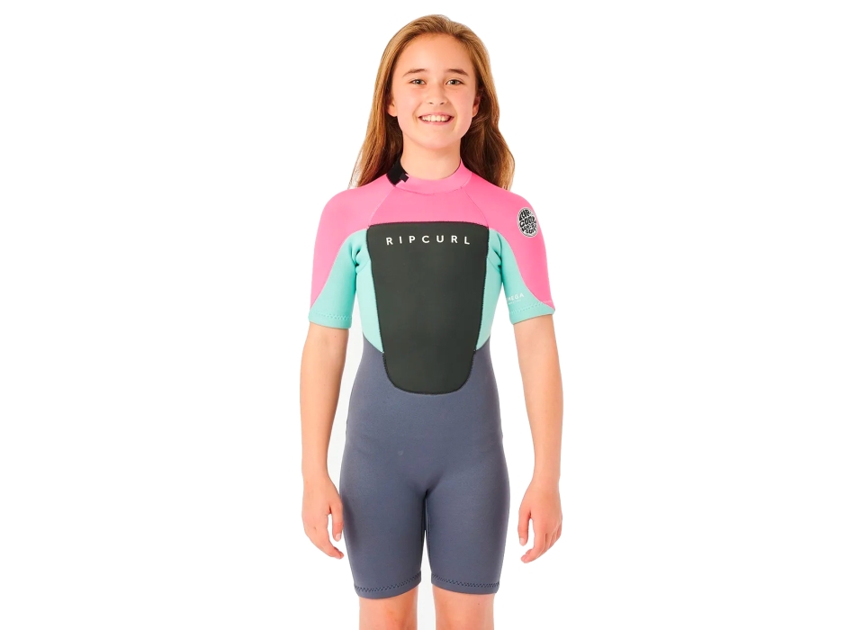 RIP CURL OMEGA BACK ZIP SPRINGSUIT PINK 1.5MM