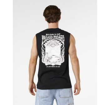 RIP CURL PADANG CUP 26 MUSCLE TEE BLACK
