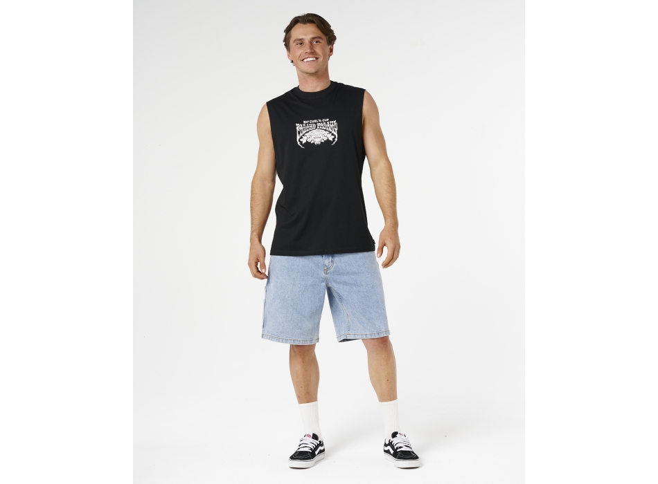 RIP CURL PADANG CUP 26 MUSCLE TEE BLACK