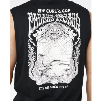 RIP CURL PADANG CUP 26 MUSCLE TEE BLACK