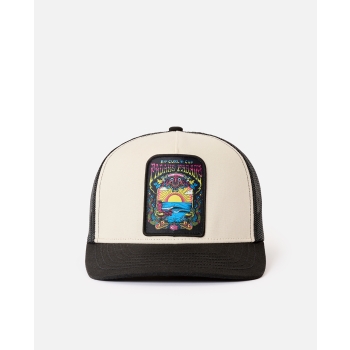RIP CURL PADANG CUP 26 TRUCKER CAP WHITE BLACK