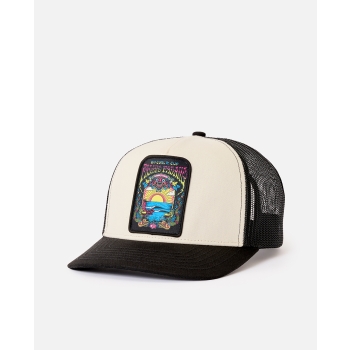RIP CURL PADANG CUP 26 TRUCKER CAP WHITE BLACK