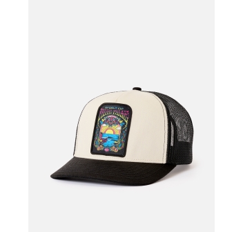 RIP CURL PADANG CUP 26 TRUCKER CAP WHITE BLACK
