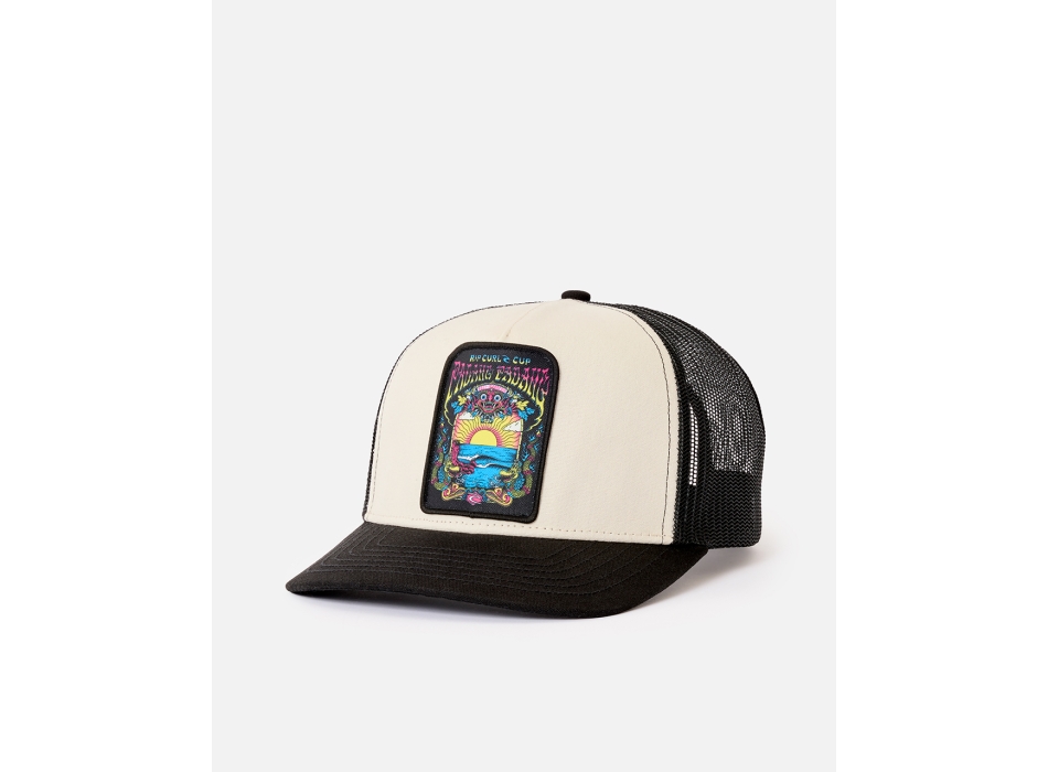 RIP CURL PADANG CUP 26 TRUCKER CAP WHITE BLACK