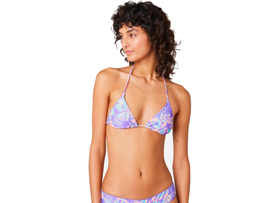 RIP CURL PALM PARTY SLIDING TRIANGLE BIKINI TOP PURPLE