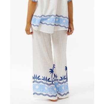 RIP CURL SANTORINI SUN PRINTED PANTS BLUE