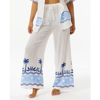 RIP CURL SANTORINI SUN PRINTED PANTS BLUE