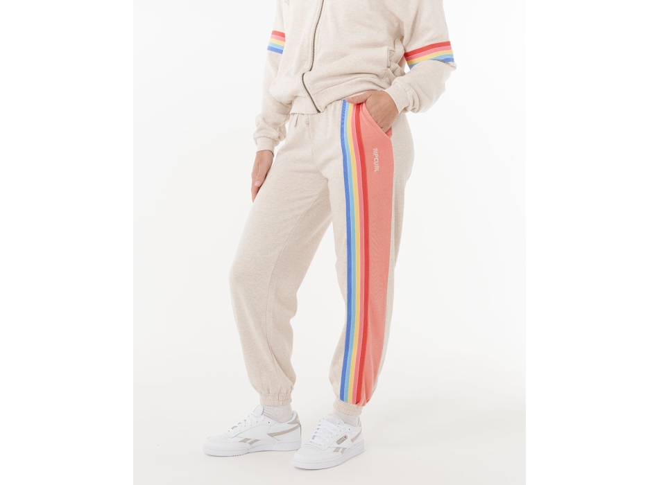 RIP CURL SURF REVIVAL TRACK PANT OATMEAL MARLE