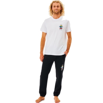 RIP CURL SEARCH ICON LOGO TRACK PANT BLACK