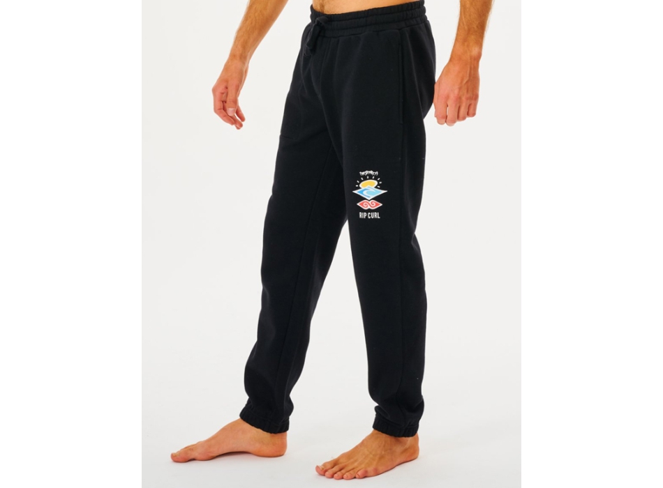 RIP CURL SEARCH ICON LOGO TRACK PANT BLACK