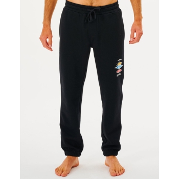 RIP CURL SEARCH ICON LOGO TRACK PANT BLACK