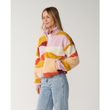 RIP CURL SURF REVIVAL HERITAGE ZIP POLAR FLEECE SHELL