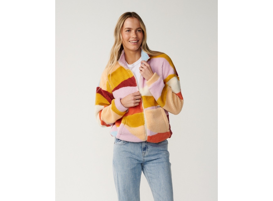 RIP CURL SURF REVIVAL HERITAGE ZIP POLAR FLEECE SHELL