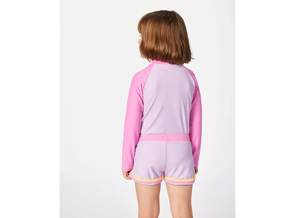 RIP CURL RAINBOW TIDE SET LONG SLEEVE RASH VEST GIRL 1-8 YRS