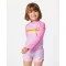 RIP CURL RAINBOW TIDE SET LONG SLEEVE RASH VEST GIRL 1-8 YRS