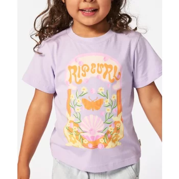 RIP CURL RAINBOW TROPICS ART TEE GIRL