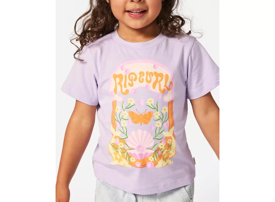 RIP CURL RAINBOW TROPICS ART TEE GIRL