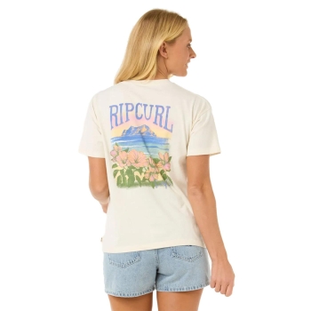 RIP CURL RELAXED T-SHIRT WOMAN CALA VADELLA BONE