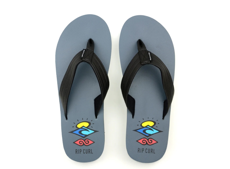 RIP CURL RIPPER BLOOM OPEN TOE BLUE GREY
