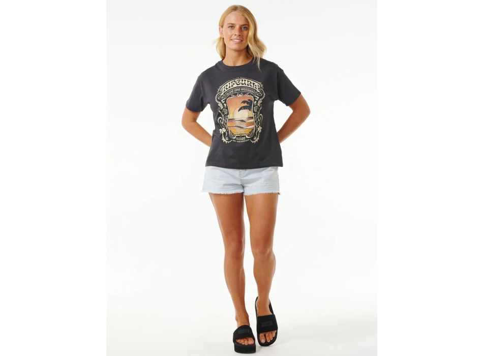RIP CURL SEA SHELLS RELAXED WASHED BLACK