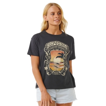RIP CURL SEA SHELLS RELAXED WASHED BLACK
