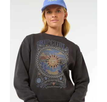 RIP CURL SEA SHELLS RELAXED WASHED BLACK