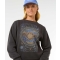 RIP CURL LUNA RELAXED CREW WOMAN WASHED BLACK