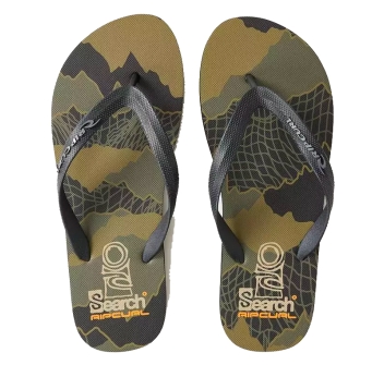 RIP CURL SEARCH BLOOM OPEN TOE SHOES BLACK OLIVE