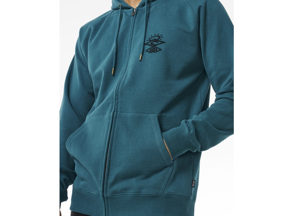 RIP CURL SEARCHERS ZIP THROUGH HOODE BLUE GREEN