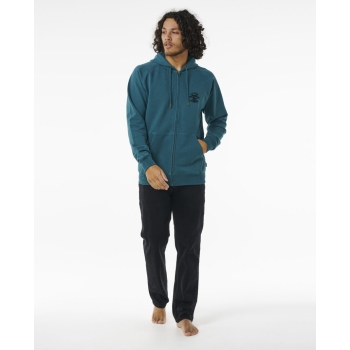 RIP CURL SEARCHERS ZIP THROUGH HOODE BLUE GREEN